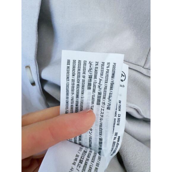 Abercrombie & Fitch Slim Suiting Blazer Jacket Taupe Beige XS Career Fall Layer - Picture 9 of 11